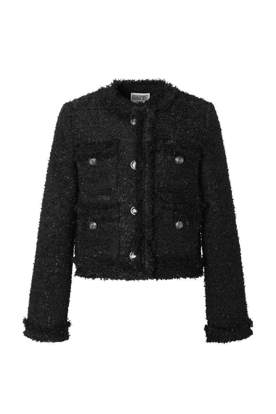 Antique Crop Tweed Jacket