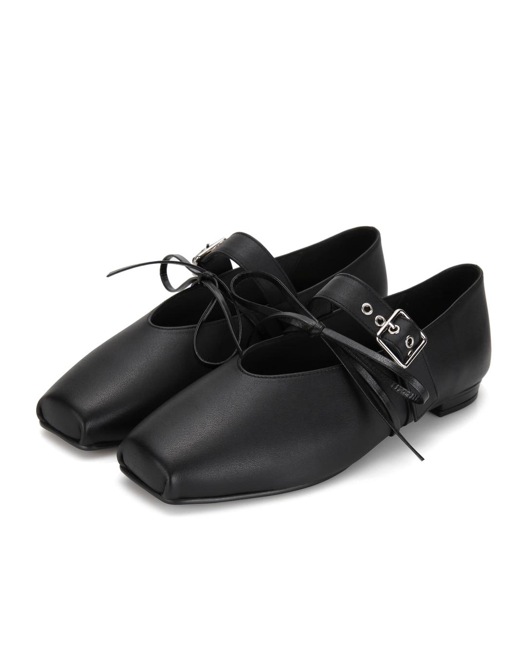 Ballet Ribbon Mary Janes | Black