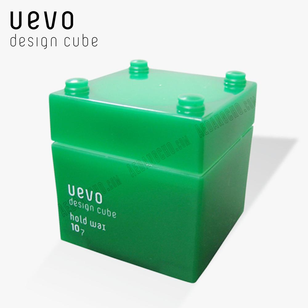 데미 정품 우에보 디자인 큐브 왁스 홀드 왁스 80g 헤어스타일 남자왁스 uevo