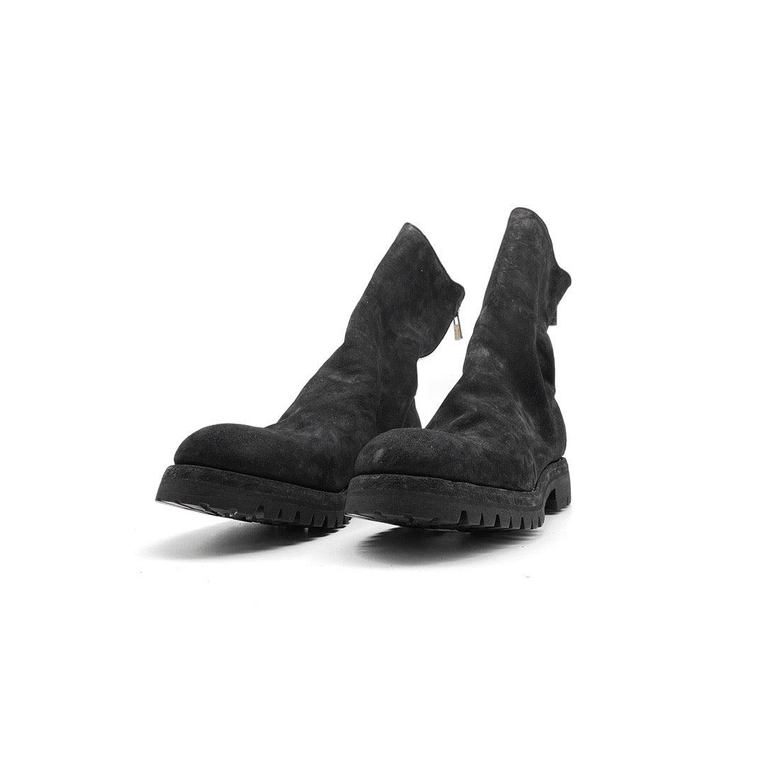 GUIDI 788V Horse Reverse Back Zip Leather Boots - 40