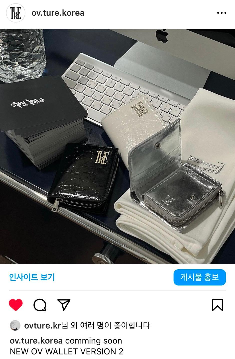 OV.TURE zipper wallet 3color