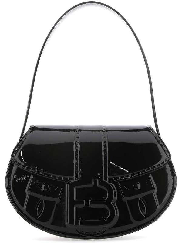 마이부 페이턴트 레더 토트 미니백