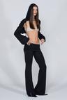 Jersey Priest Hoodie Bolero Black