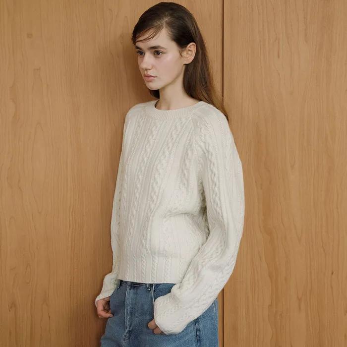 [3차 REORDER] COA WOOL CABLE KNIT [IVORY] / 3COLOR