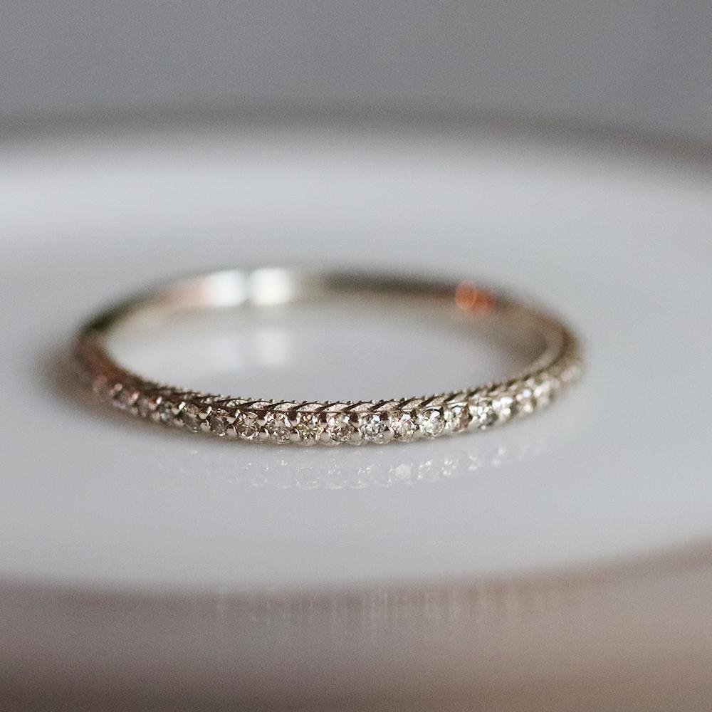 sunday morning leaf diamond ring