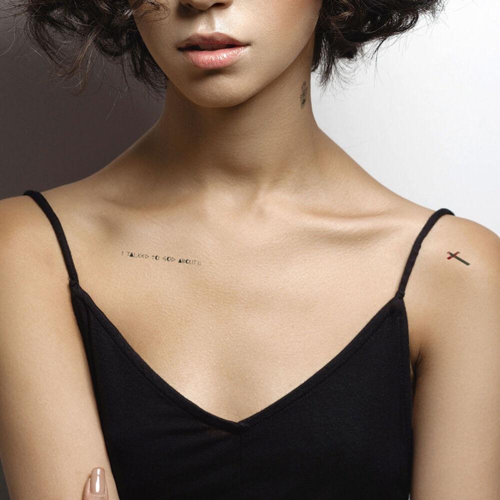 S16 - I talk to god about U - 유니크한 디자인에 미니 타투스티커