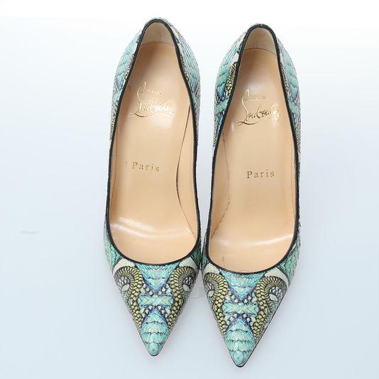 크리스찬 루부탱 파이톤 구두