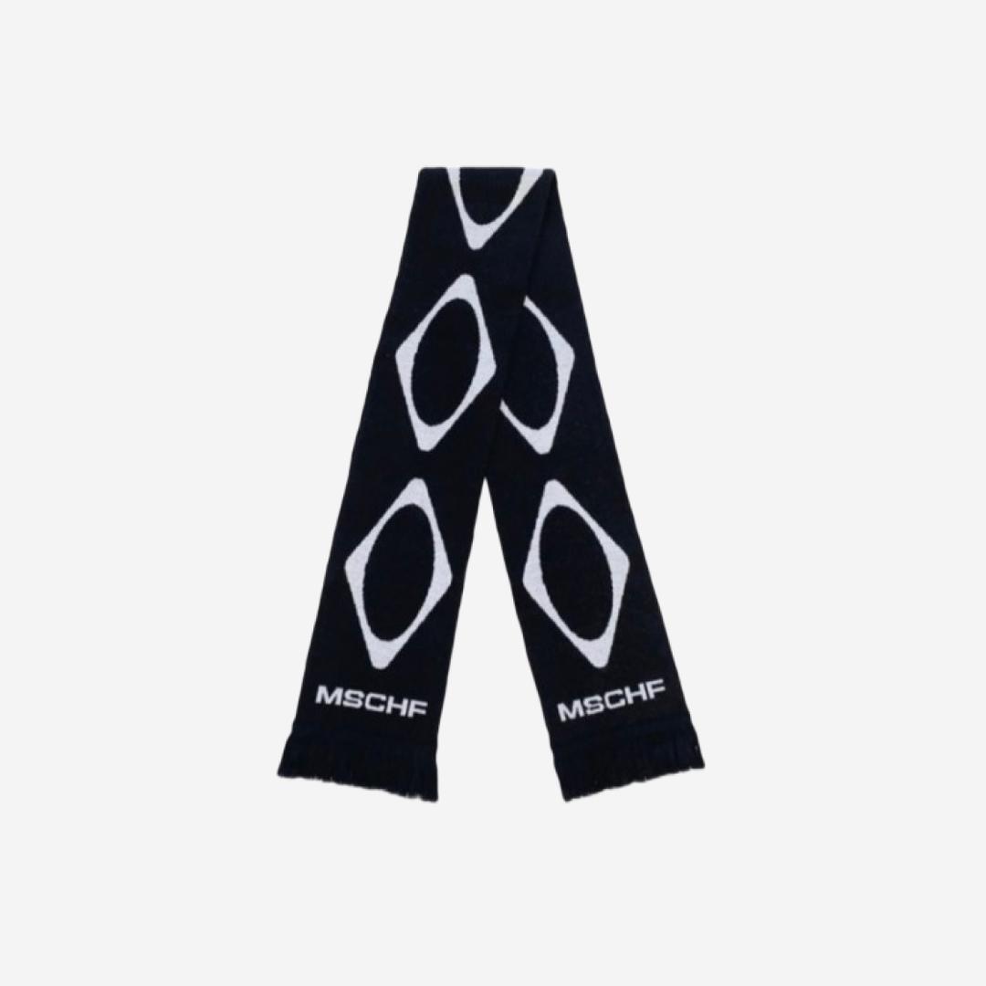 ☆韓国の人気☆【MISCHIEF】☆Rhombus Stadium Scarf Blac.k☆ 미스치프 Mischief Rhombus Stadium Scarf Black - 위시버킷