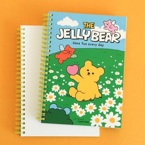 트윈링 노트 (젤리 베어) - 05 Jelly bear (Grid)