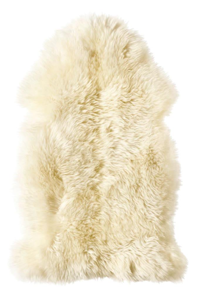 이케아 양털러그 천연 양털 양피 장모 단모 러그 북유럽 양모 침대 소형 미니 오프화이트