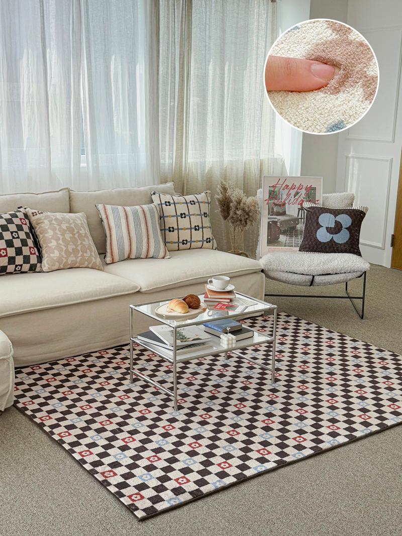 코코체커 플인러브 포그니 러그