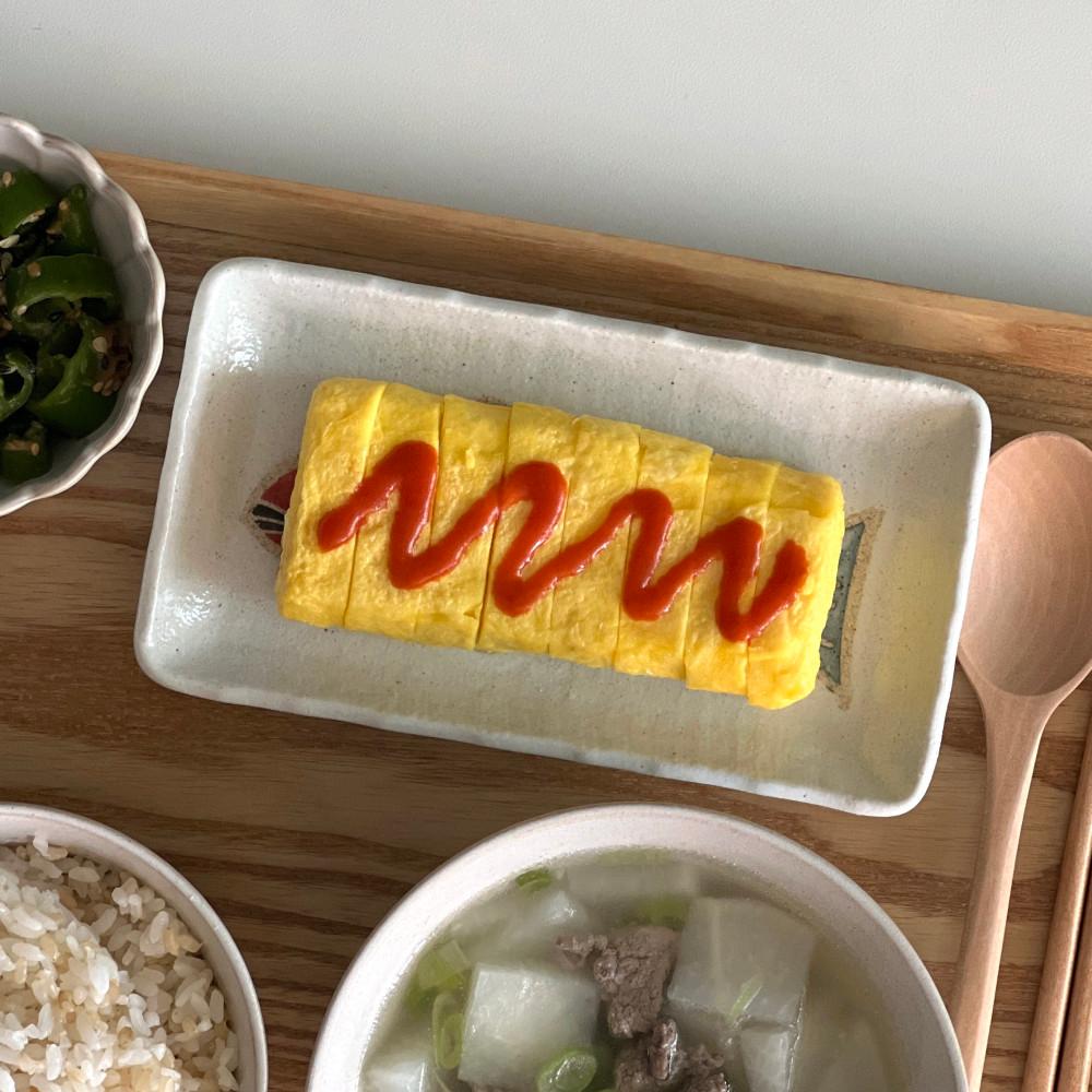베로 사각 접시 2color