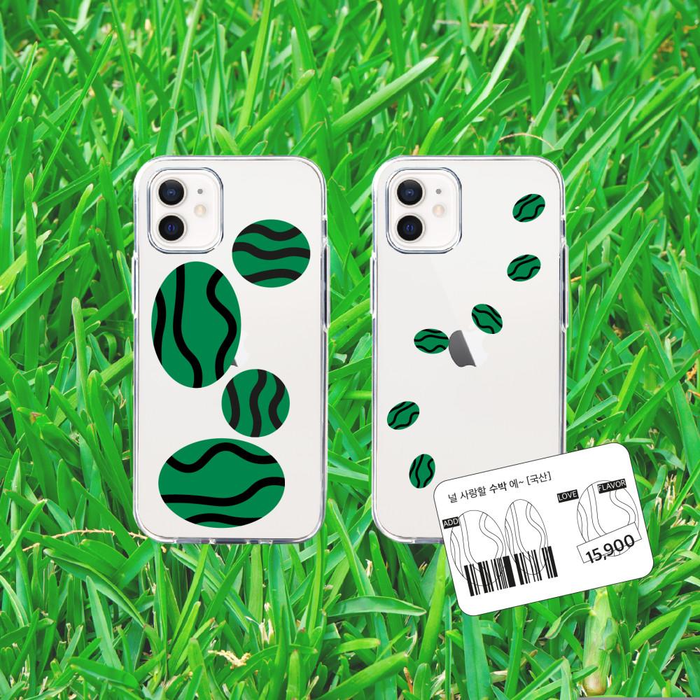 수박 폰케이스 ⎪ 투명 케이스
