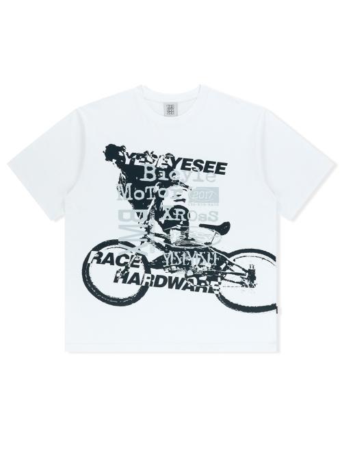 Y.E.S BMX Tee White