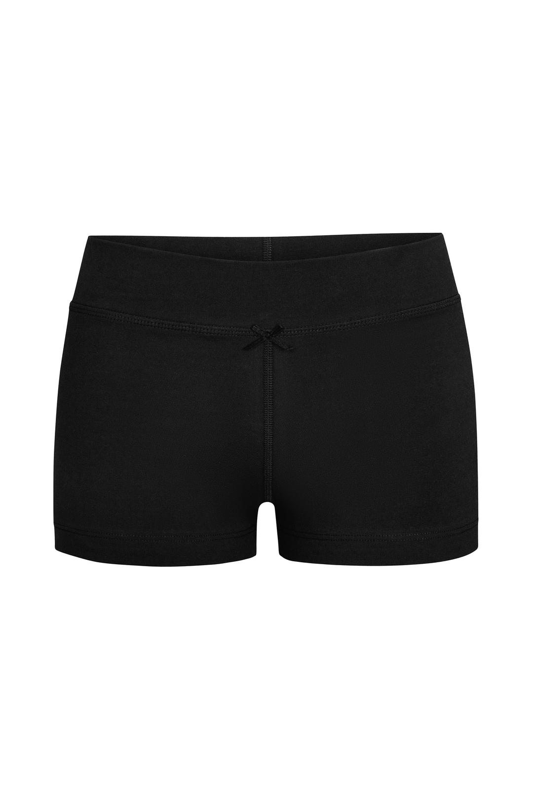 LOUNGE BIKE SHORTS IN ONYX BOW - XS / Onyx