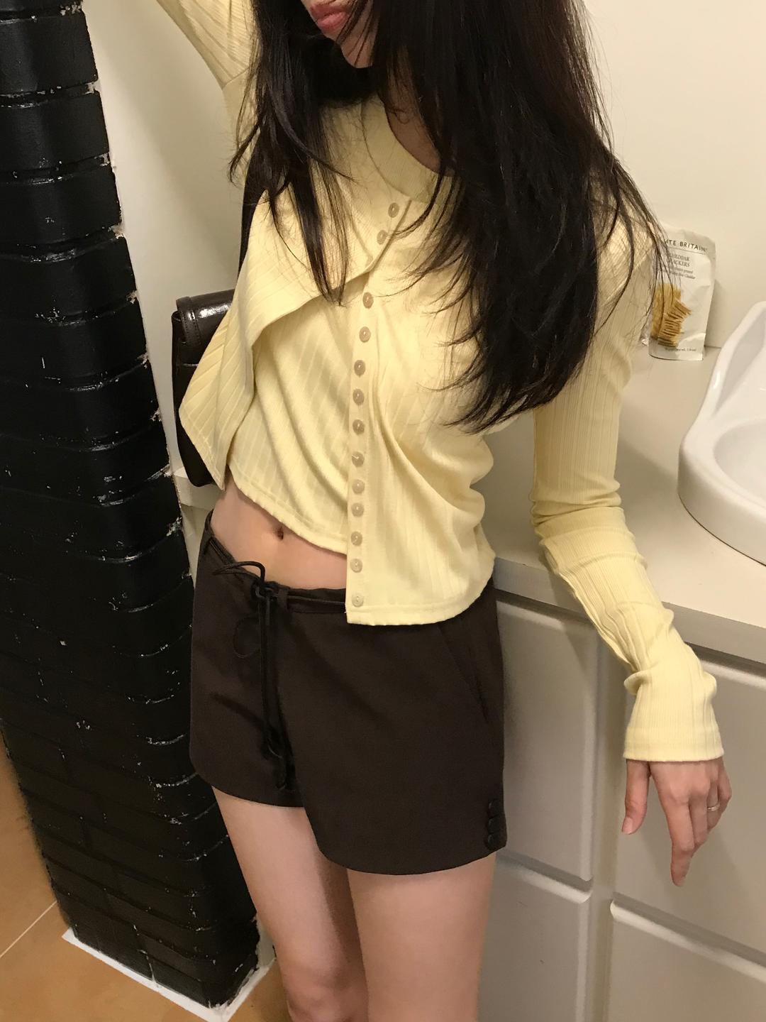 PREFRITT : Irvine Button Cardigan Set