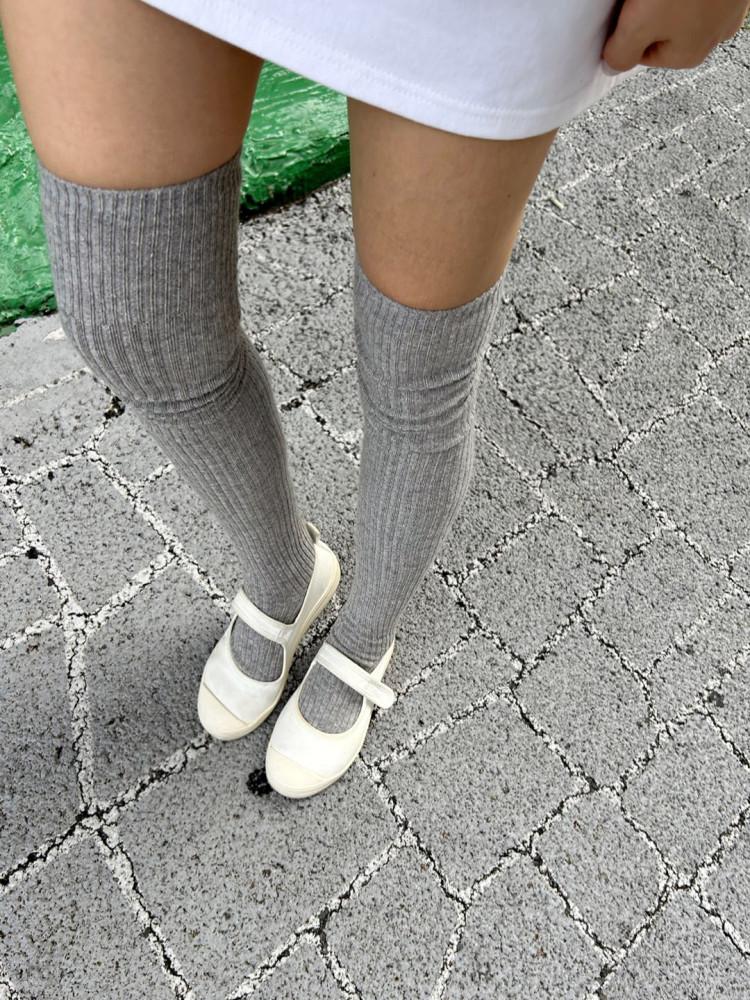 캐시미어 롱 오버니 삭스 5color