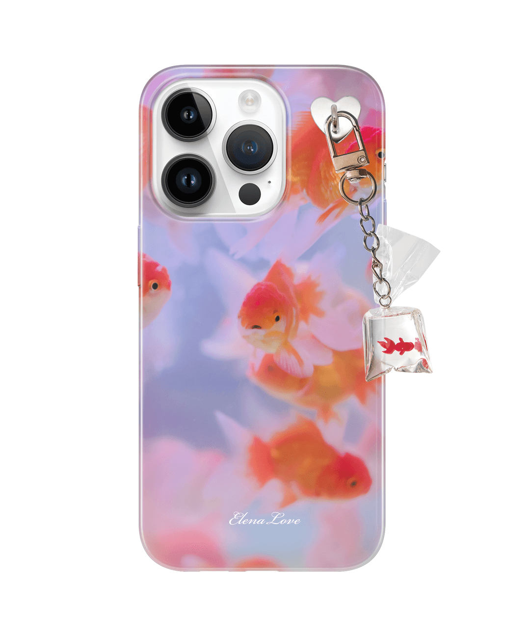 [Clear case] Goldfish families 클리어케이스