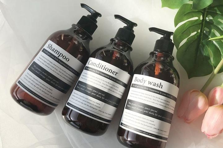호텔 욕실 디스펜서 샴푸통 / 공병 리필용기 3color _ (520ml)