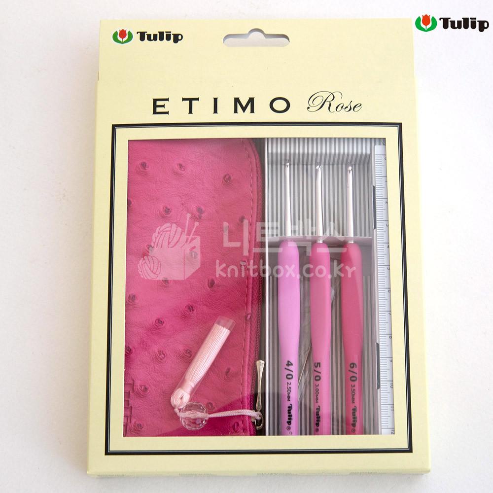 튤립 에티모 로즈 모사용 코바늘 미니 3종 세트 (TER-15e)