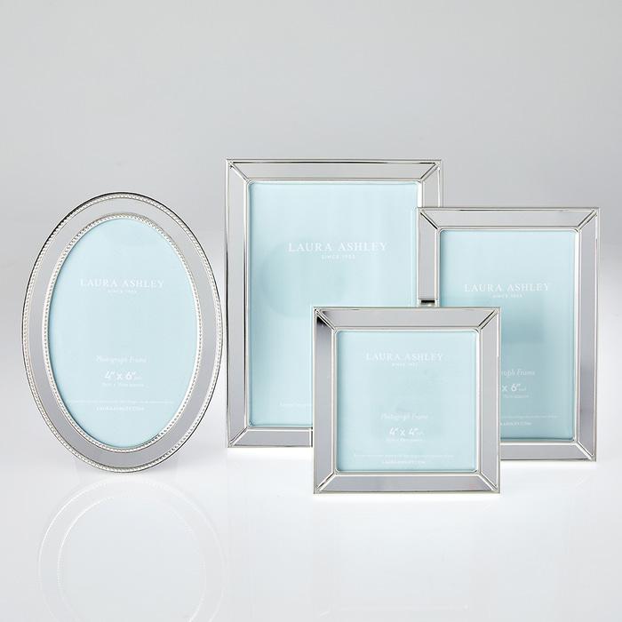 모던 심플 실버 메탈 원형 사각 스탠드 액자