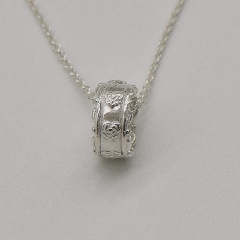 [아몬즈 단독] Heart & rose bangle necklace (2ver.)