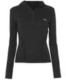 Button Up Lace Hoodie (FL-148_Black)