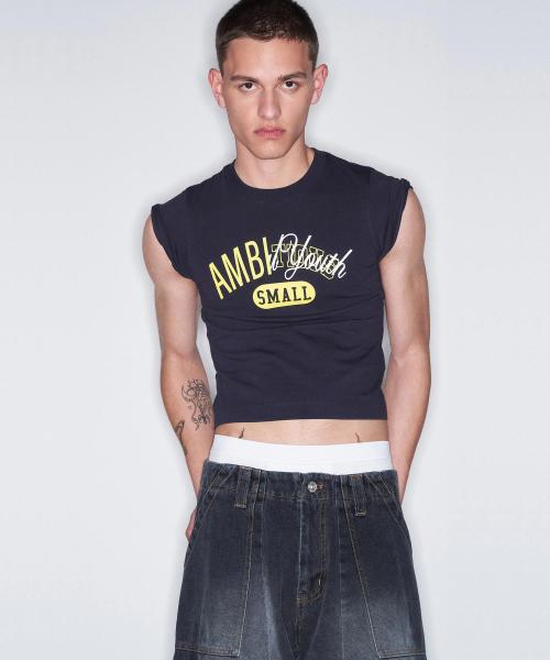 90S 빈티지 그래픽 티셔츠 / DEEP BLUE (WOMEN)