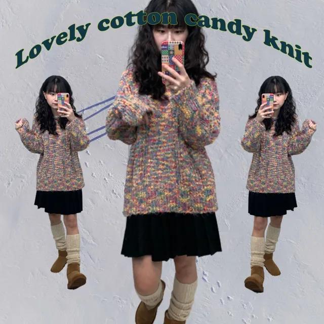 러블리 솜사탕 롱니트