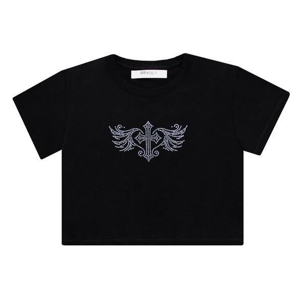 ANGELIC SLIM CROP-T (Black)