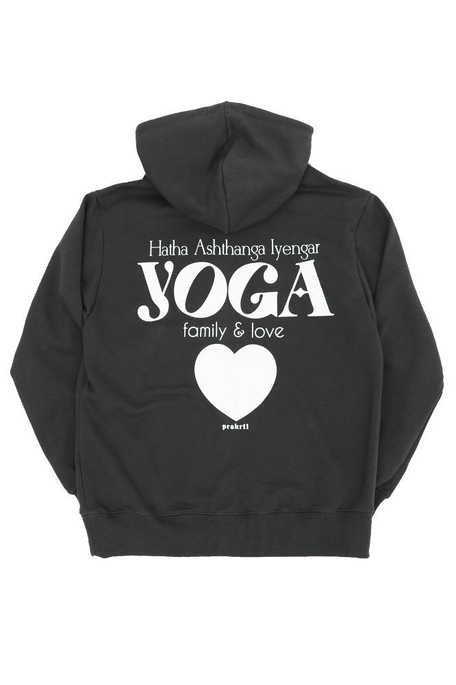 Yoga family Hoodie [ charcoal ]