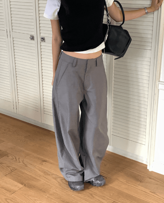 [MD추천] 원트 커브드 팬츠 (2colors)