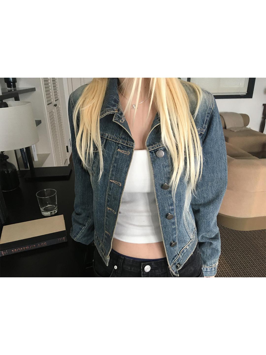 slim denim jacket