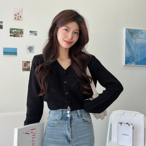 🤎SOFT🤎 하찌 브이넥 크롭가디건 /볼레로가디건/니트가디건/브이넥가디건/오버핏가디건/꽈배기가디건/골지가디건/크롭셔츠/오버핏셔츠/긴팔블라우스/크롭블라우스/하객룩/직장인/데일리