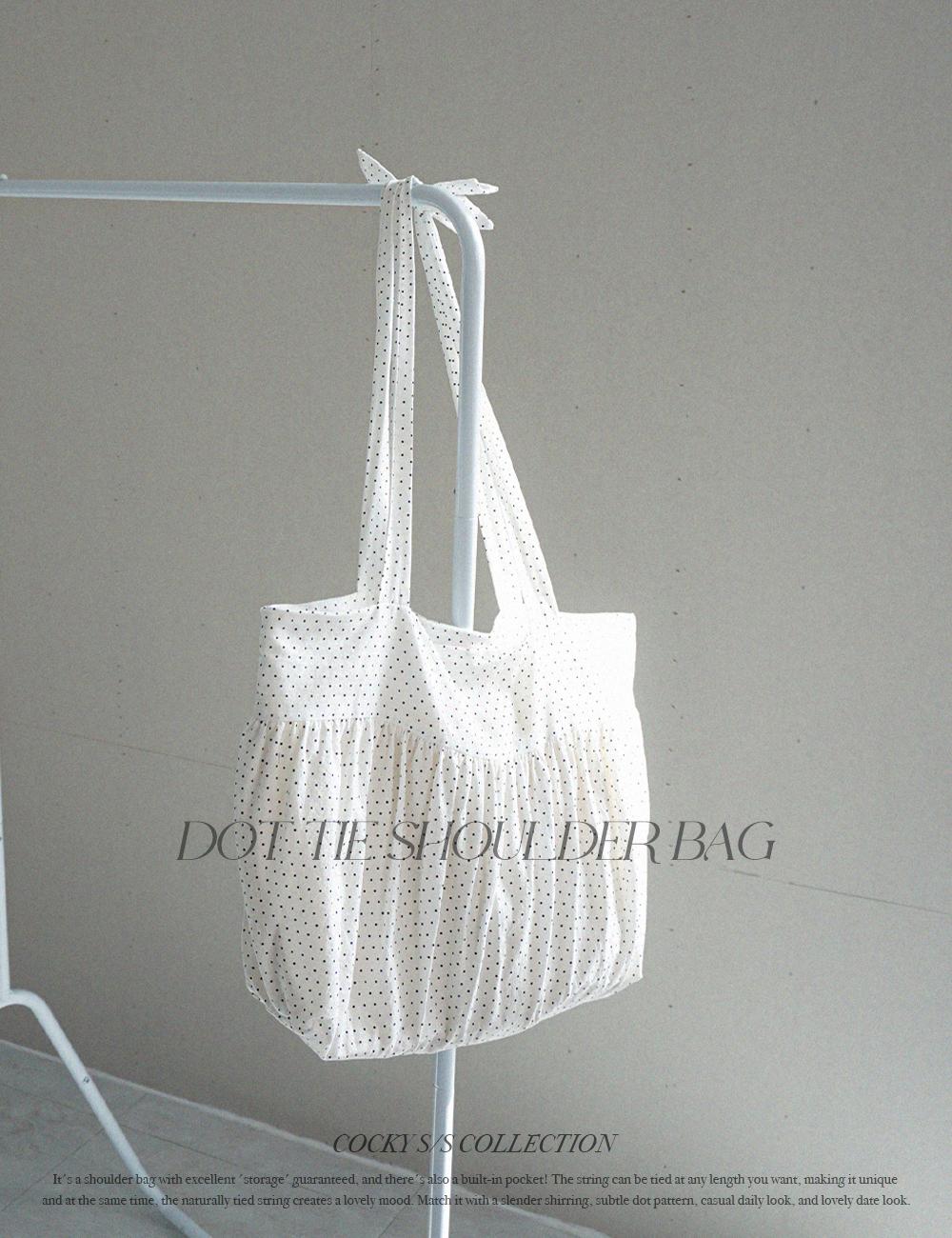 [WOMEN] DOT TIE SHOULDER BAG - 7일간 신상할인가 (~4/8)