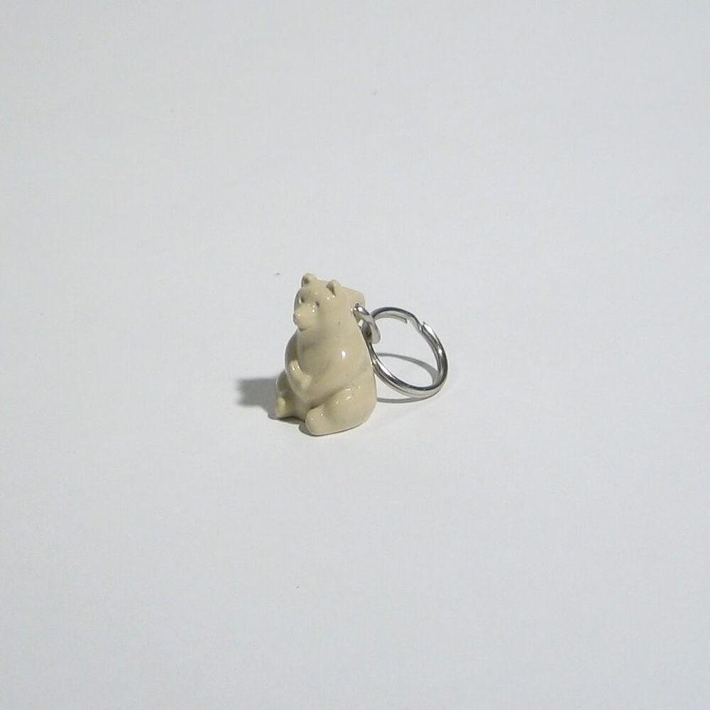 [PALASET] Bear Keyring Beige