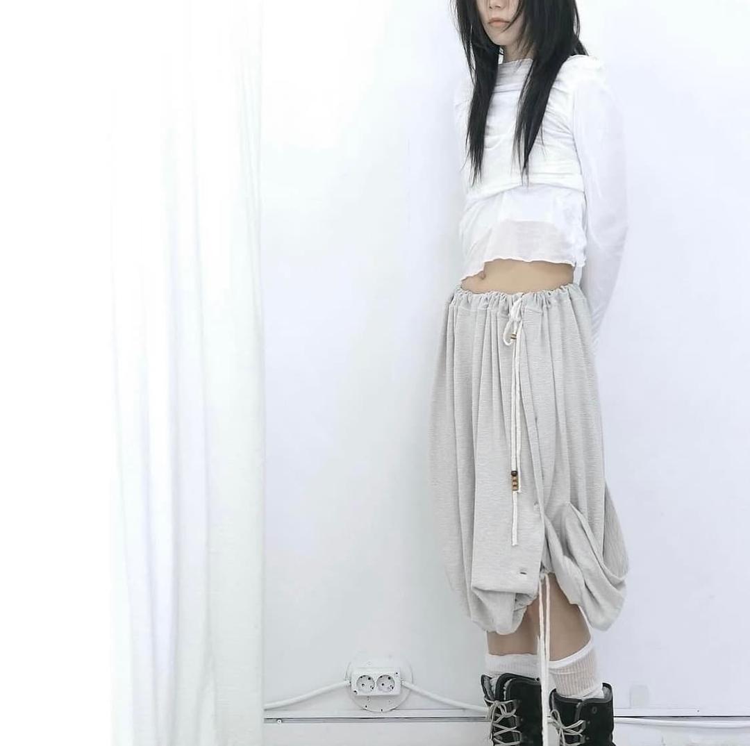 Tiles 덤플링 스커트 아이보리 | 후루츠패밀리