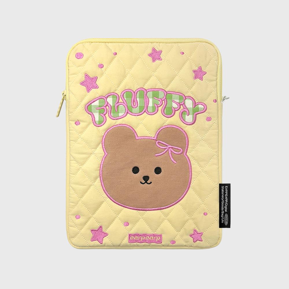 코튼 플러피 코비-YELLOW(아이패드 파우치)