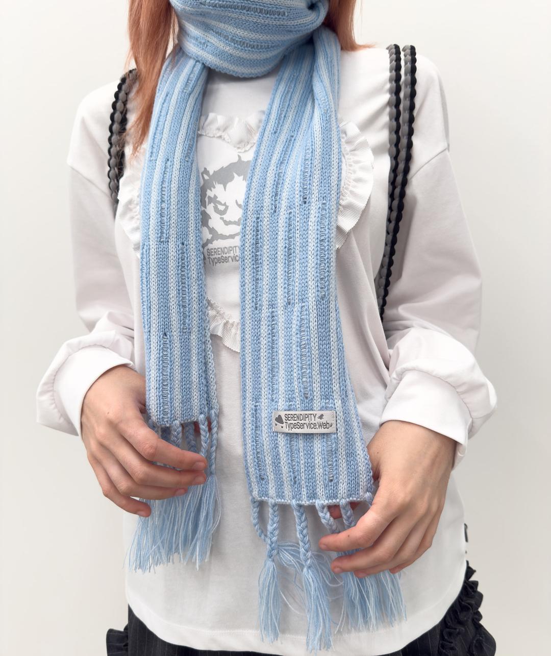 Ribbed Tail Muffler [Sky Blue]