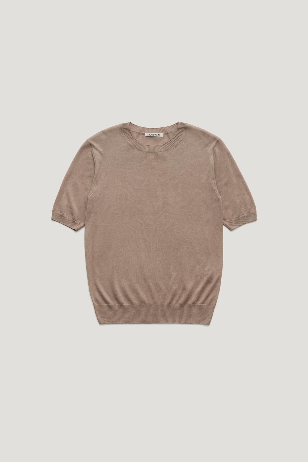 [16GAUGE] TENCEL SILK KNIT_MOCHA MOUSSE / ₩108,000