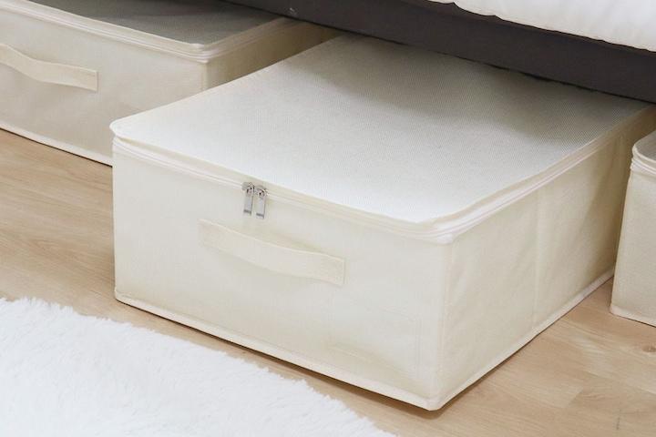 [단독특가]린넨 언더베드 이불정리/수납보관정리함 2size 6colors