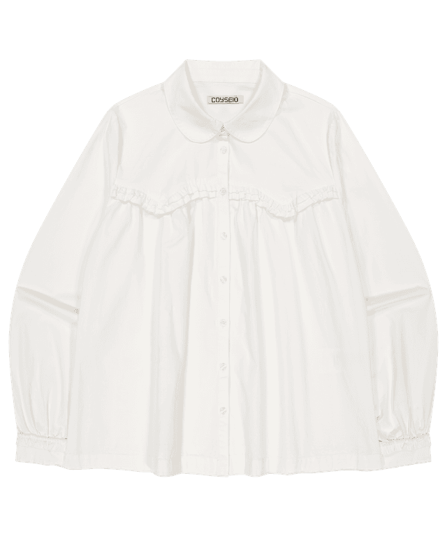 코이세이오 REVERSIBLE COLLAR LONGSLEEVES NAVY - 위시버킷 COYSEIO