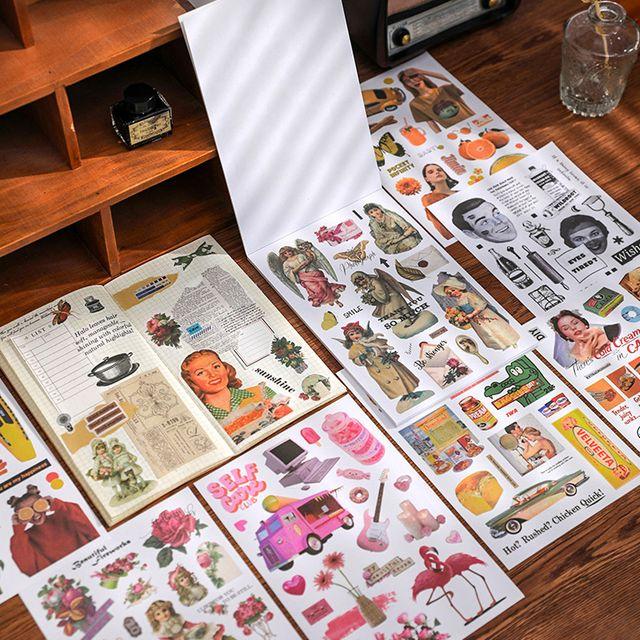 떼어쓰는 20장 한권 다꾸 스티커 북 다양한 감성 빈티지 귀여운 유니크 디자인 여자 친구 생일 선물 일기 다이어리 꾸미기