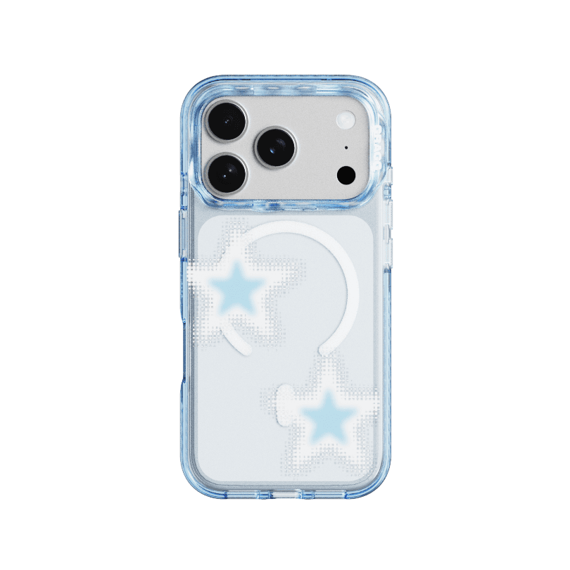 MAGSAFE LAYERS FRAME CASE CLEAR BLUE - FADE POINT STAR