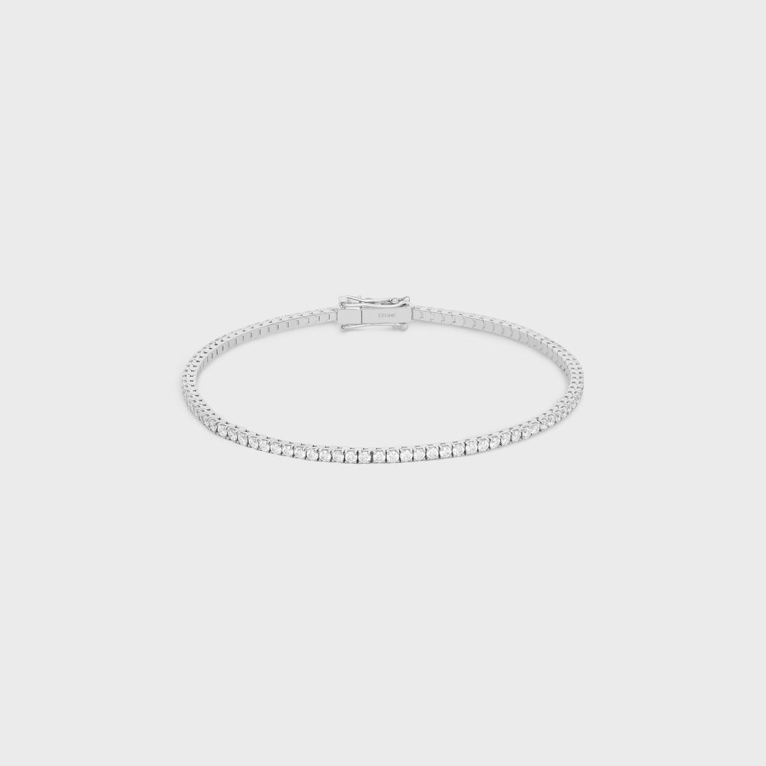 테니스 팔찌 - 화이트 골드 & 다이아몬드