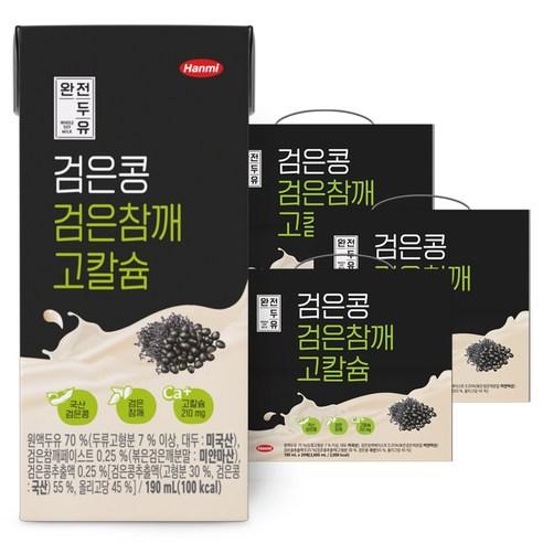 완전두유 검은콩 검은참깨 고칼슘, 190ml, 60개 - 두유 | 쿠팡