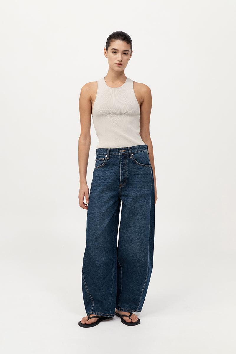 Sculpted Knit Top - Silver - XXS