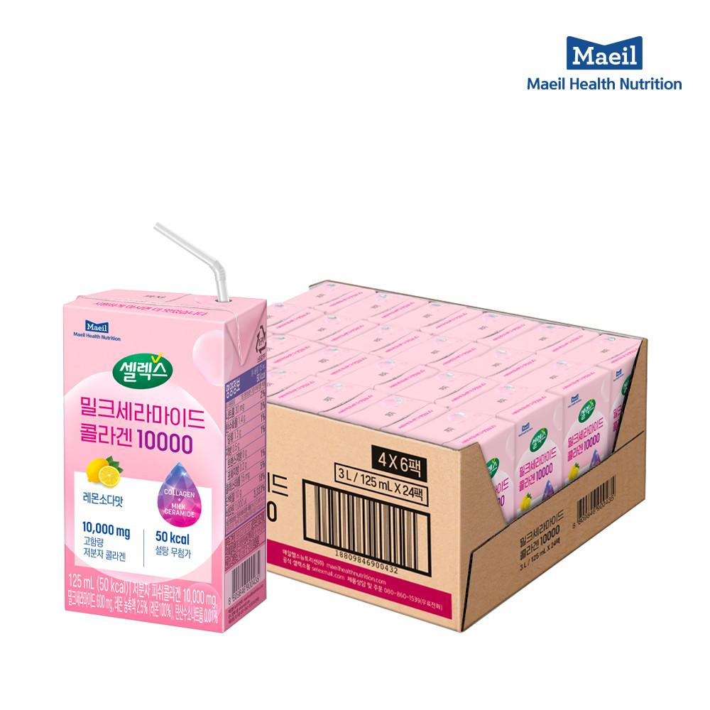 셀렉스 밀크세라마이드 콜라겐 드링크 10000 [125ml x 총 24팩] [원산지:상세설명에 표시]
