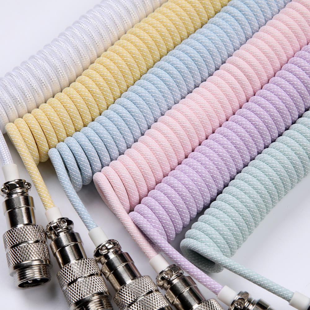 몬스타 가츠 키보드 항공 코일 케이블 커스텀 기계식 키보드케이블 3세대 고품질 2m