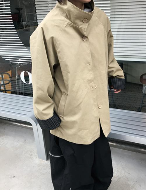 브릴 스카프 트렌치 자켓